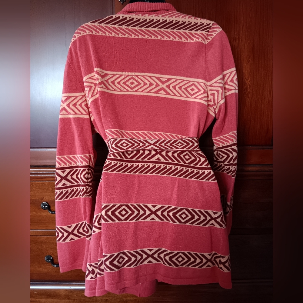 Pendleton Geometric Patterned Cardigan Sweater - … - image 3